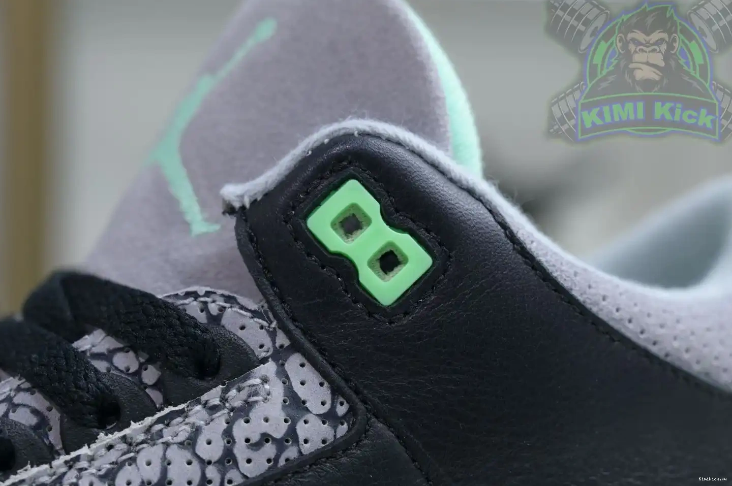 Kimikick Jordan Air 3 Green Glow 0514